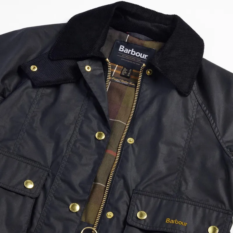 BARBOUR Logo Embroidered Cropped Jacket-7