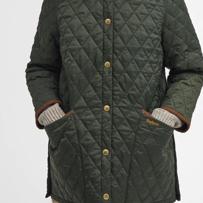 BARBOUR Puffer Jacket Women's Olive-7
