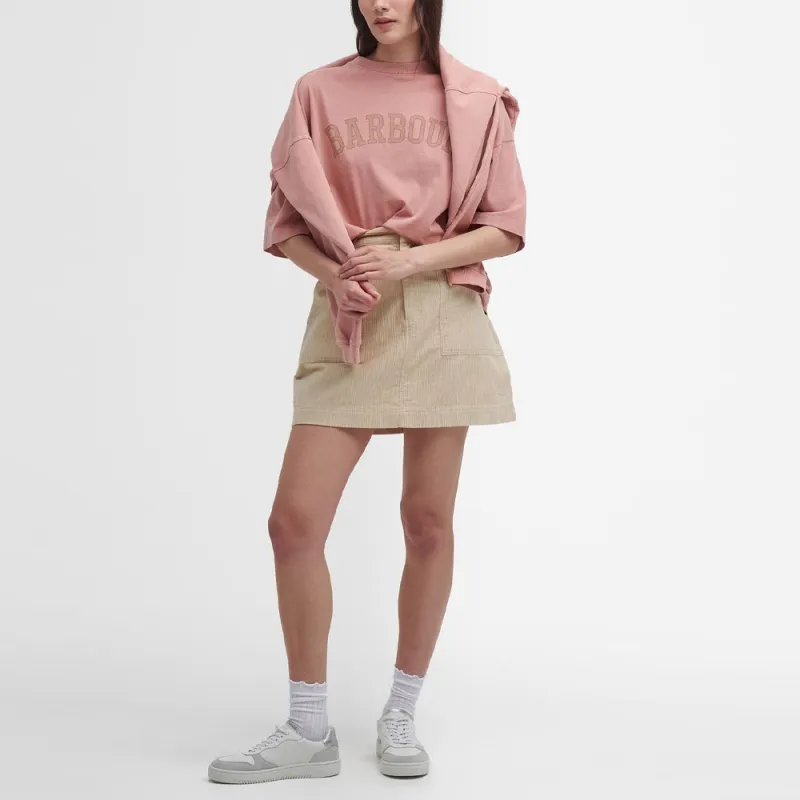 BARBOUR Drop Shoulder Sleeve T-Shirt Women's Pink-1