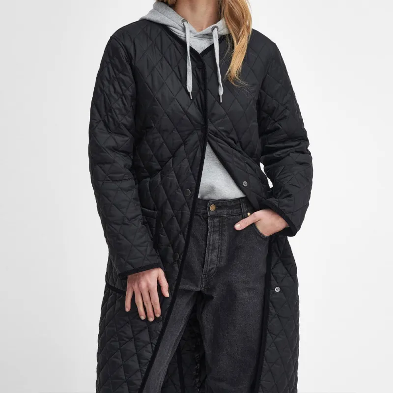 BARBOUR Puffer Jacket Women's Black-4