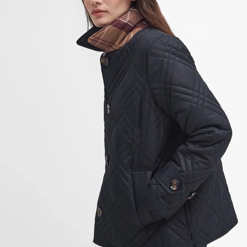 BARBOUR Puffer Jacket Women's Black-6