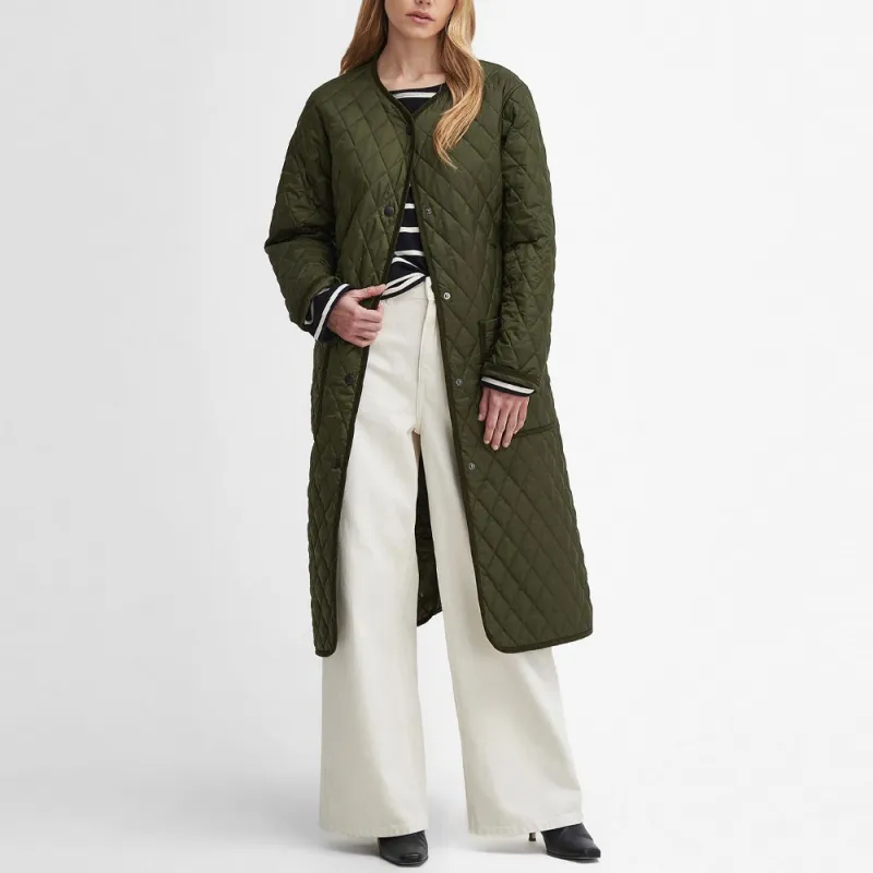 BARBOUR Puffer Jacket Women's Olive-1