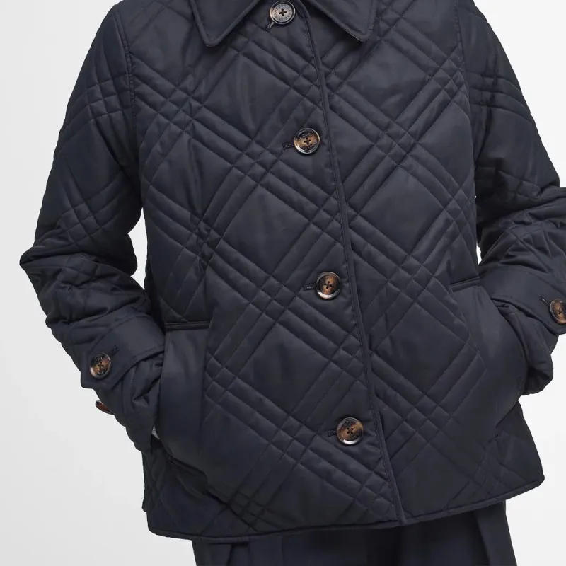 BARBOUR Puffer Jacket Women's Black-4