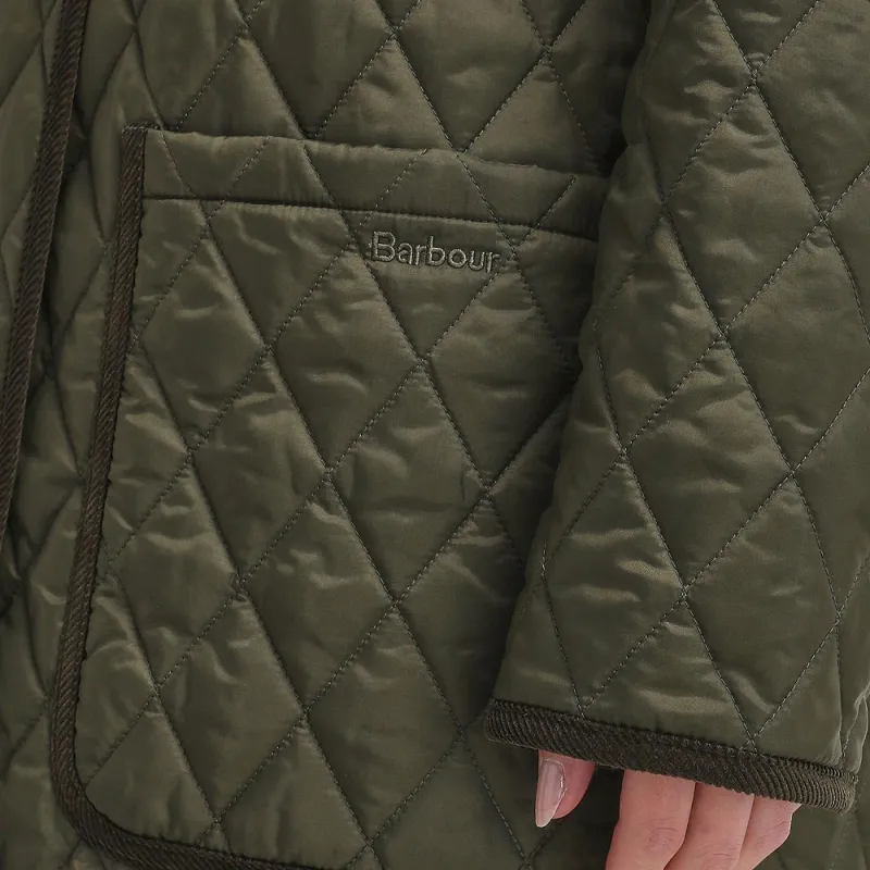 BARBOUR Puffer Jacket Women's Olive-7