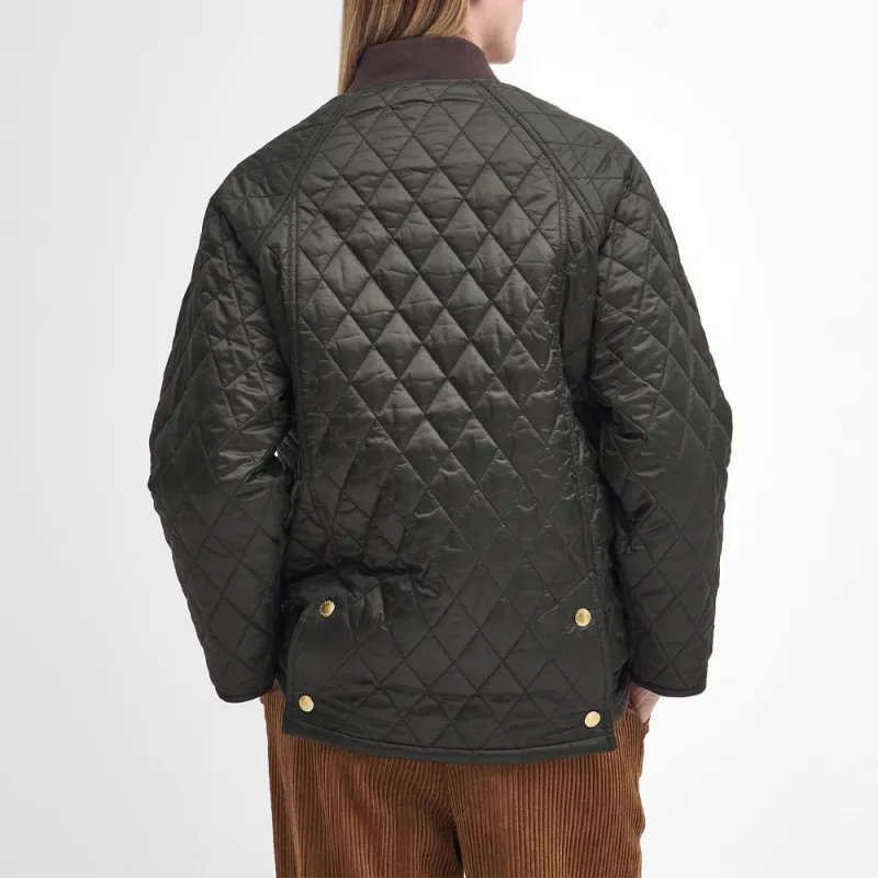 BARBOUR Puffer Jacket Women's Olive Green-2