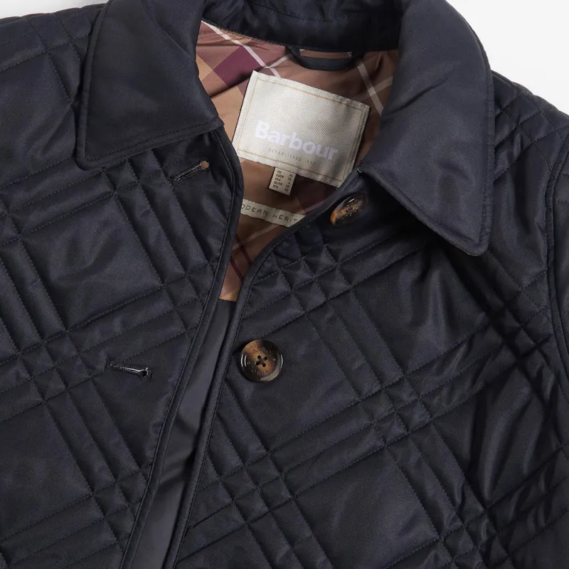 BARBOUR Puffer Jacket Women's Black-7