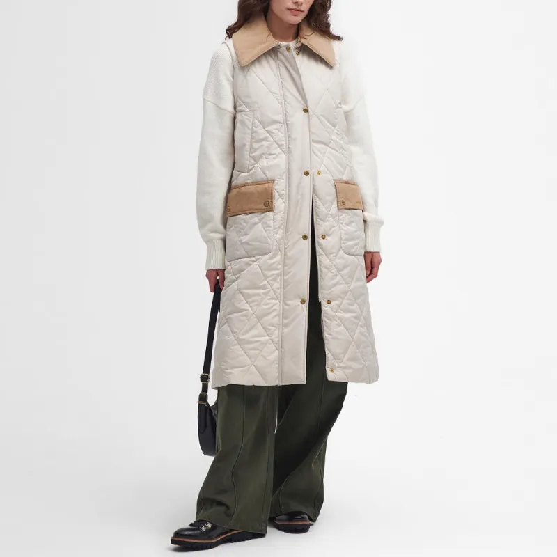 BARBOUR Puffer Jacket Women's White-1
