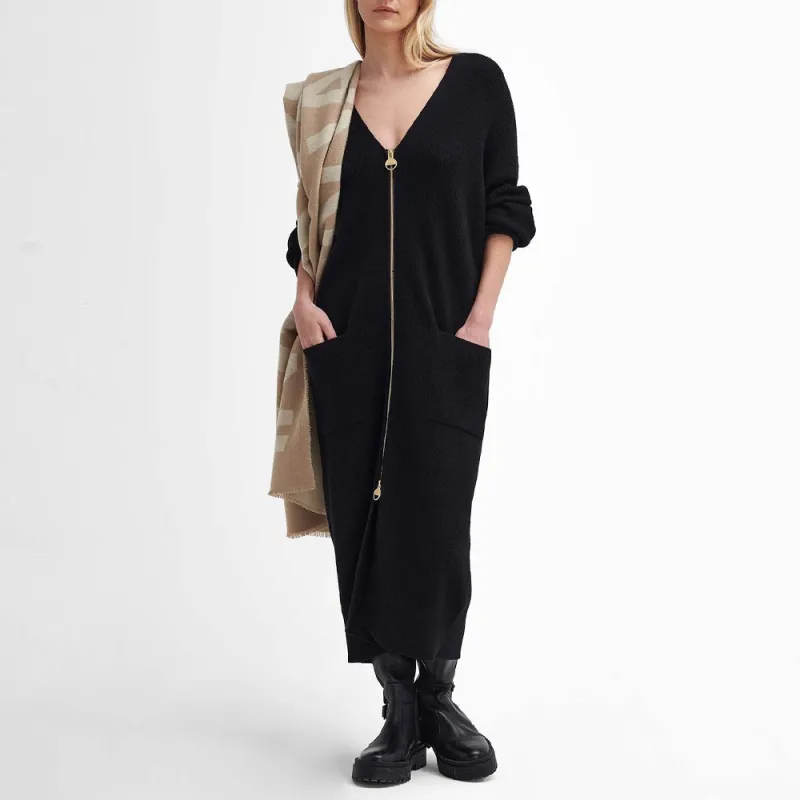 BARBOUR Long-Sleeved Dresses Women's Classic Black-2
