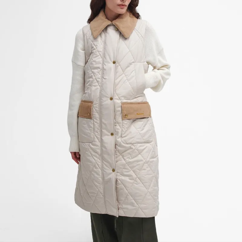 BARBOUR Puffer Jacket Women's White-3