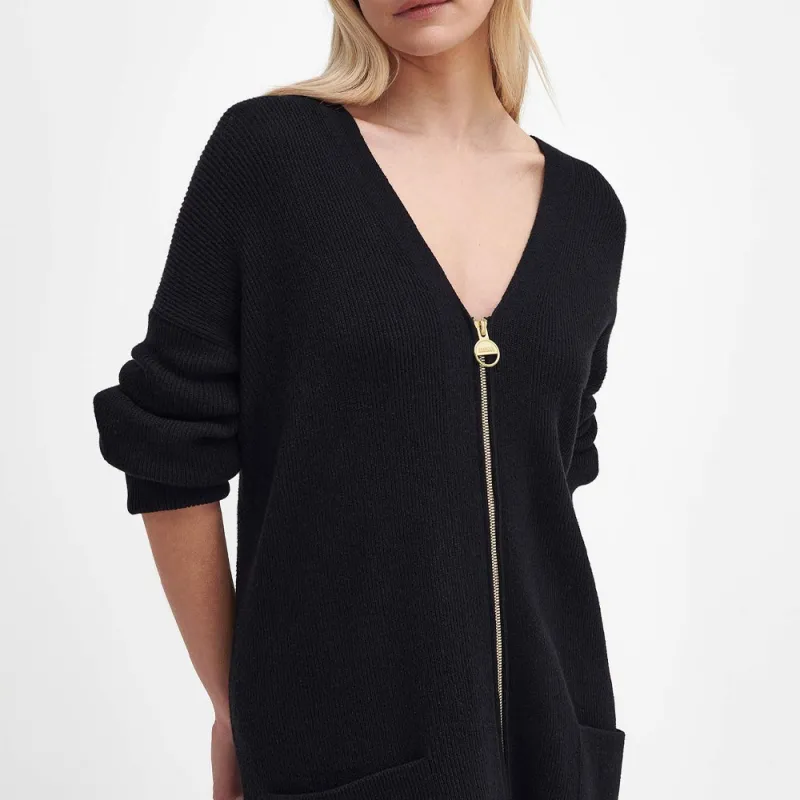 BARBOUR Long-Sleeved Dresses Women's Classic Black-4