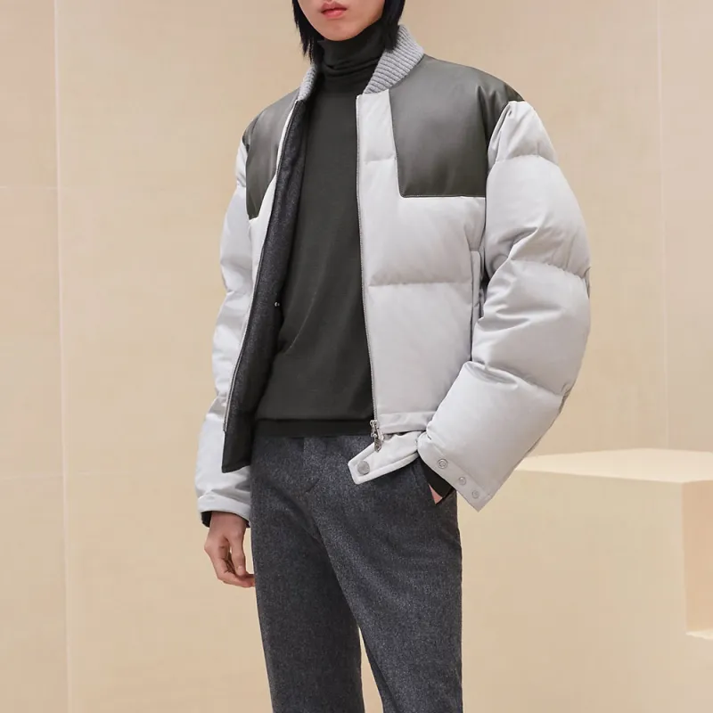 HERMES Jackets Coats Men's Pyrite Stone Color-1