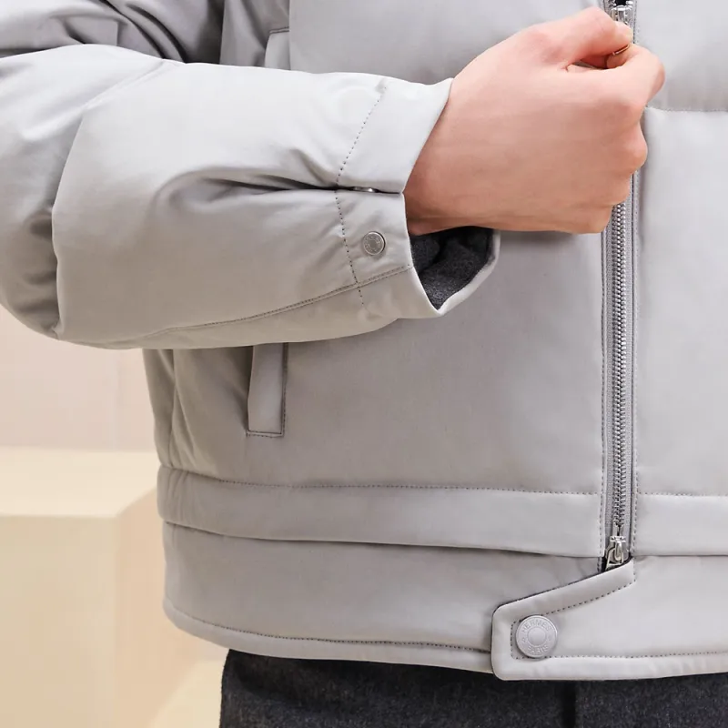 HERMES Jackets Coats Men's Pyrite Stone Color-4