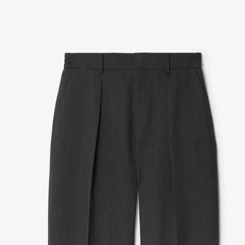 Burberry Casual Pants Men's Gray Black-4