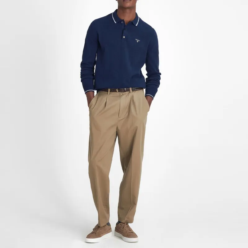 BARBOUR Polo Shirt Men's Classic Navy Blue-1