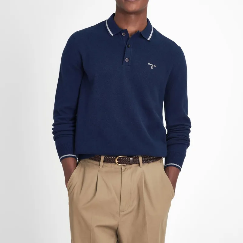BARBOUR Polo Shirt Men's Classic Navy Blue-2