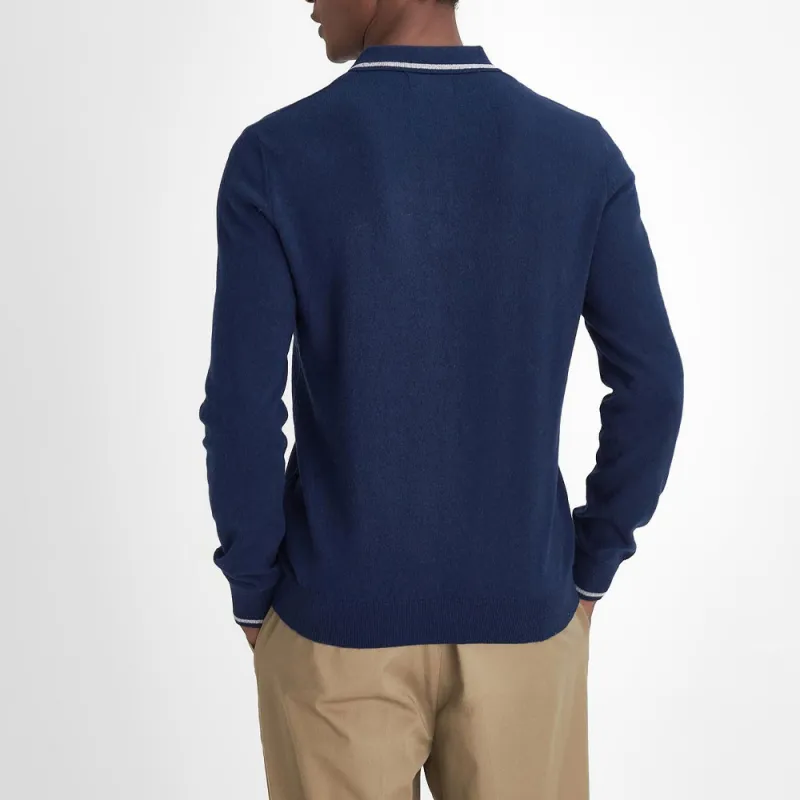 BARBOUR Polo Shirt Men's Classic Navy Blue-3