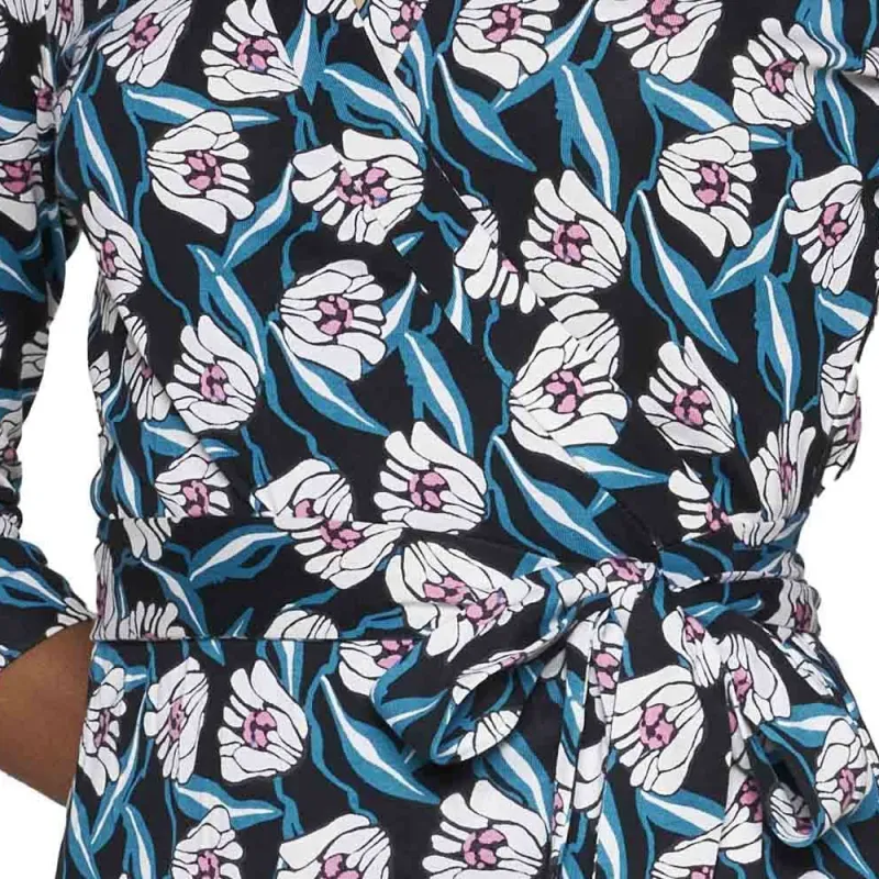 DVF Diane Von Furstenberg Long Sleeved Dress Women's Multicolor-5