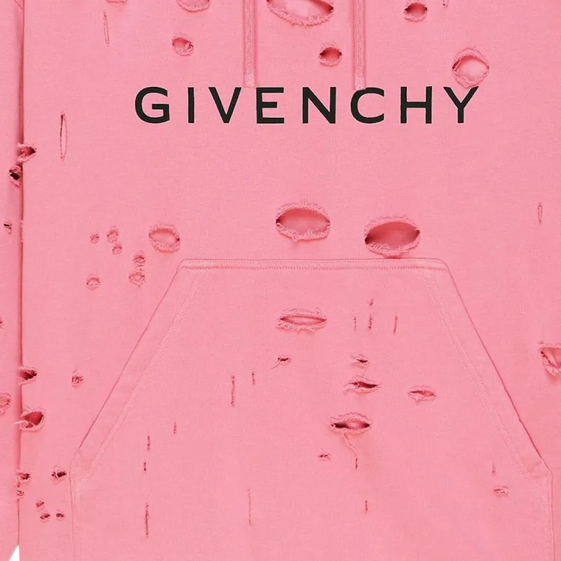 Givenchy Classic Fit Hole Hoodie-5