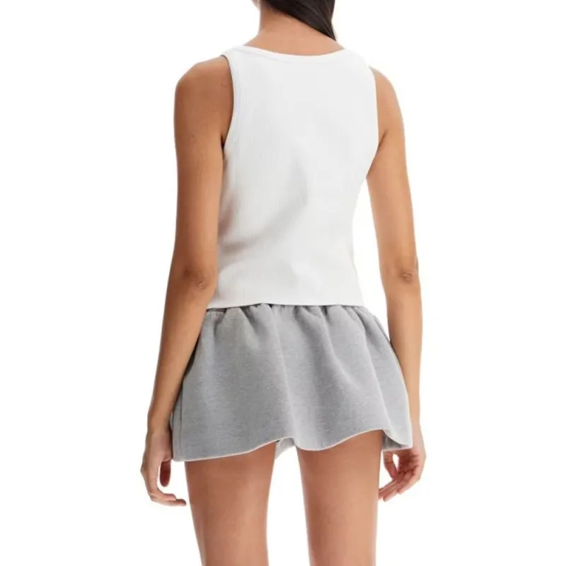 MIU MIU Sleeveless Ribbed Tank Top-4