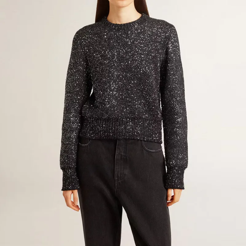 Golden Goose Sequin Embellished Crewneck Jumper-3
