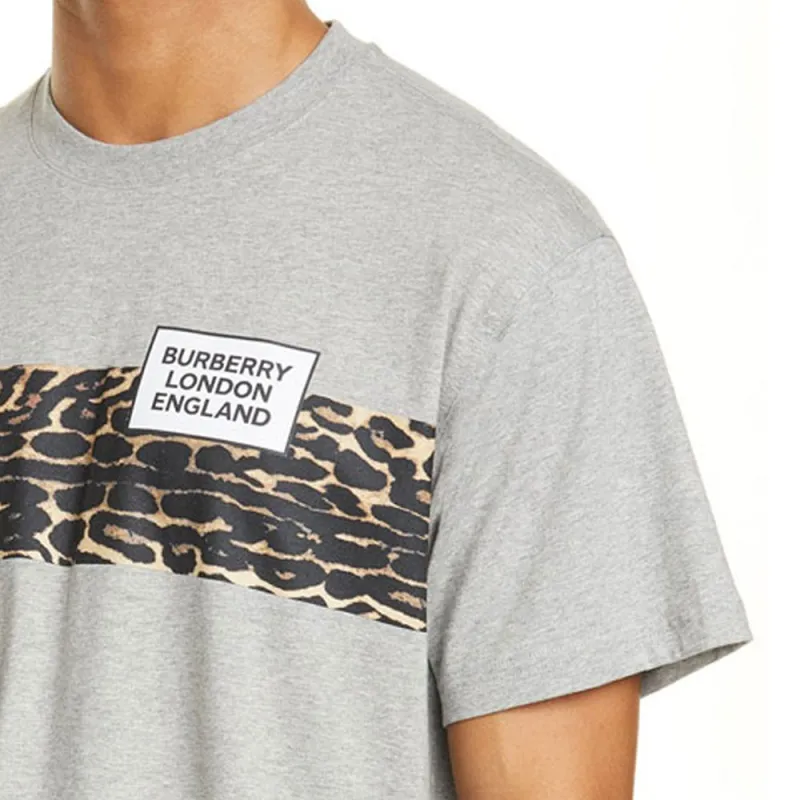 Burberry T Shirts Men Gray-4