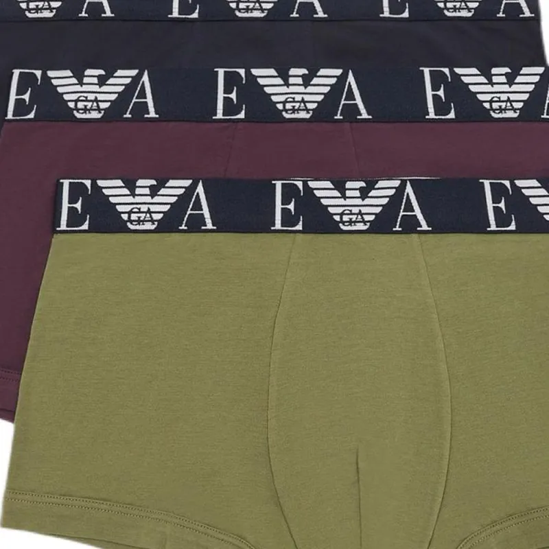EMPORIO ARMANI Three pack Of Boxer Briefs With Bold Monogram Logo-3