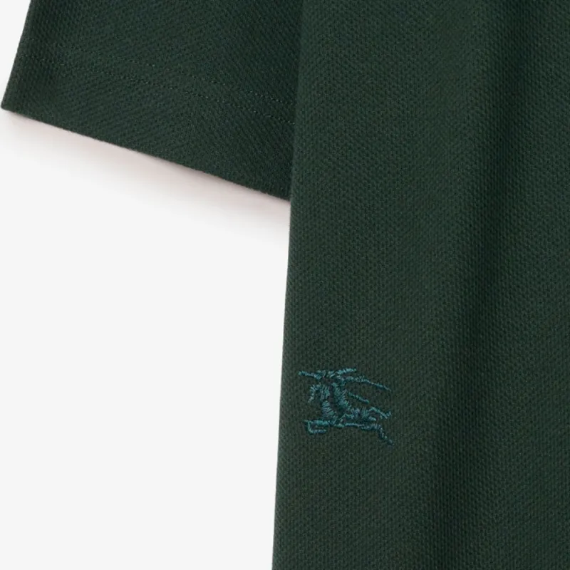 Burberry FW23 Cotton Polo Shirt Polo Shirt Men's Green-6