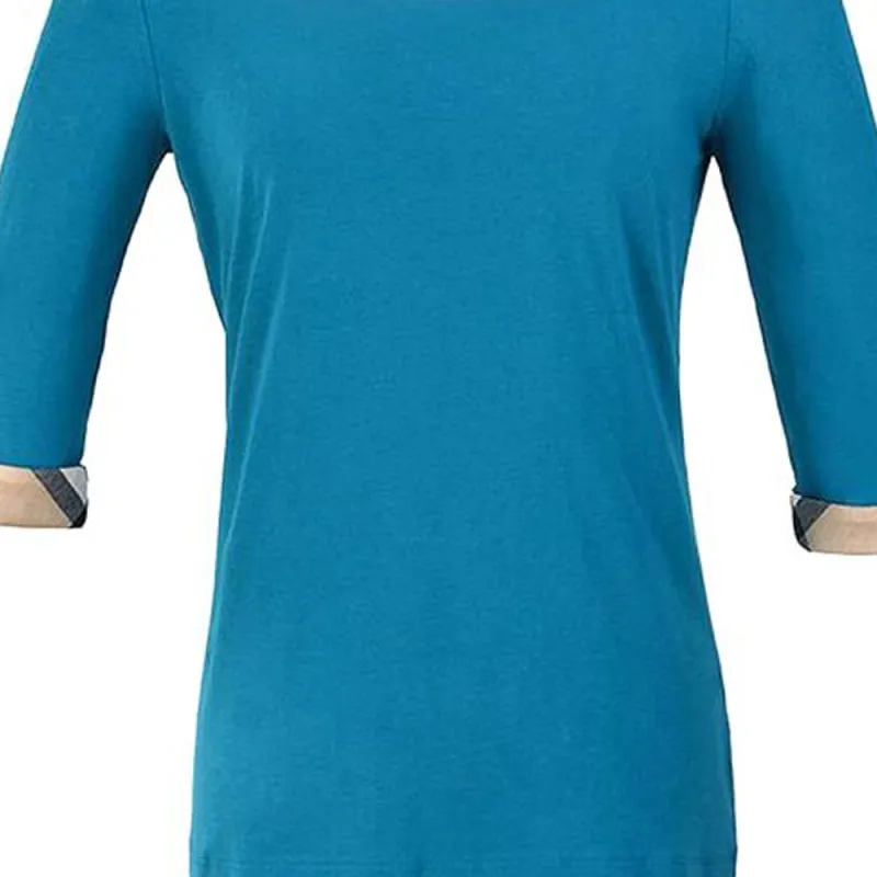 Burberry T Shirts Women's Blue-2