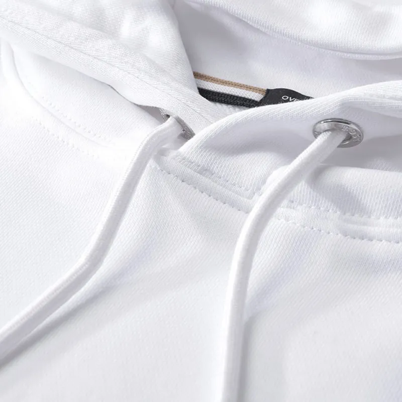 HUGO BOSS Logo Printed Drawstring Hoodie-3