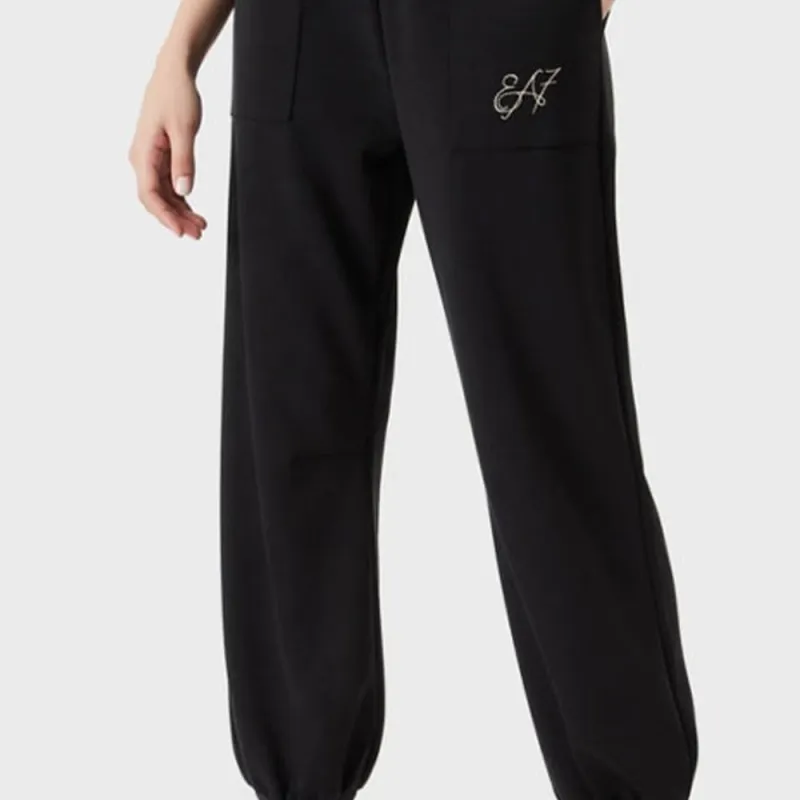 EMPORIO ARMANI Knitted Sweatpants Women's Black-4
