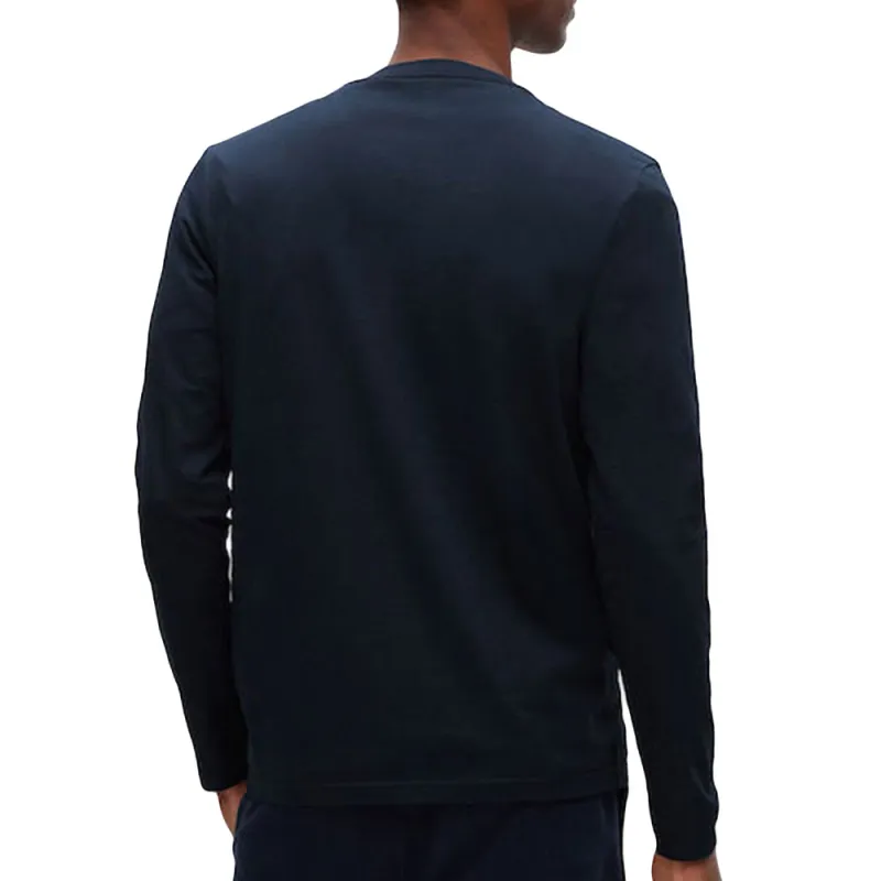 HUGO BOSS Contrast Logo Long Sleeved T Shirt-4