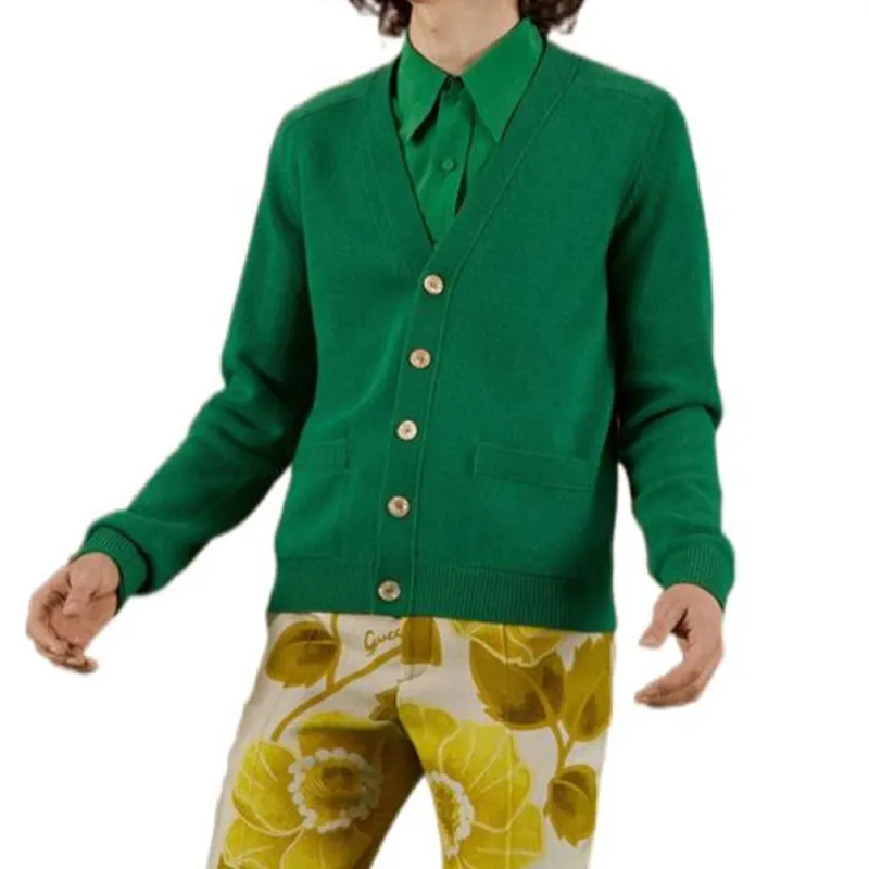 GUCCI Logo patch Button fastening Cardigan-2