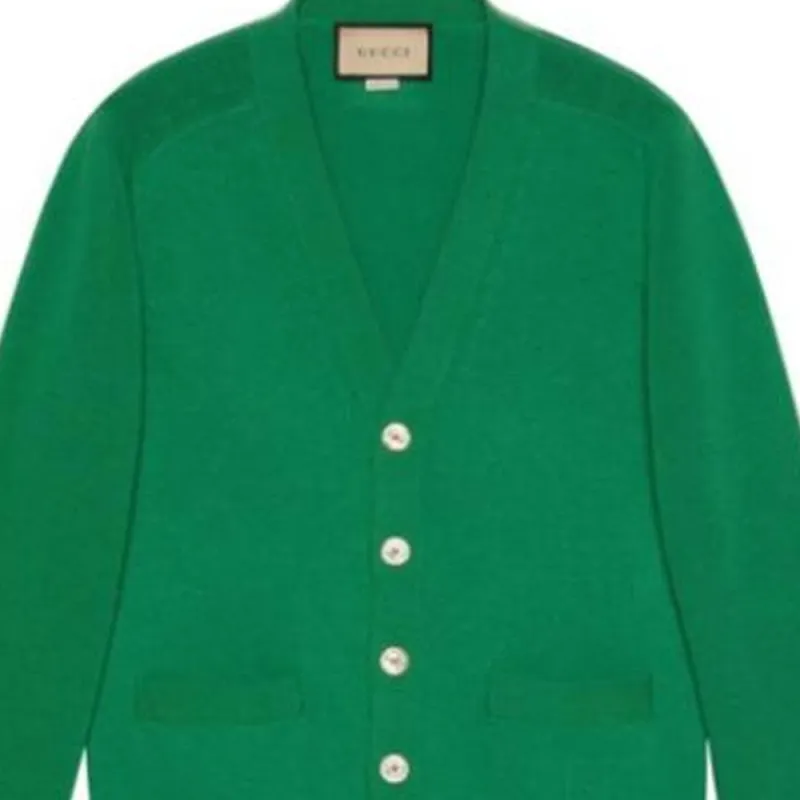 GUCCI Logo patch Button fastening Cardigan-3