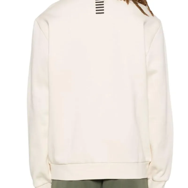 EMPORIO ARMANI Rubberised Logo Zip Up Sweatshirt-3