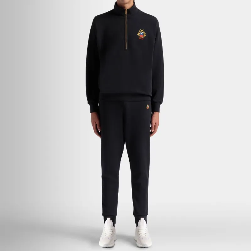 BALLY Logo embroidered Half zip Sweatshirt-2