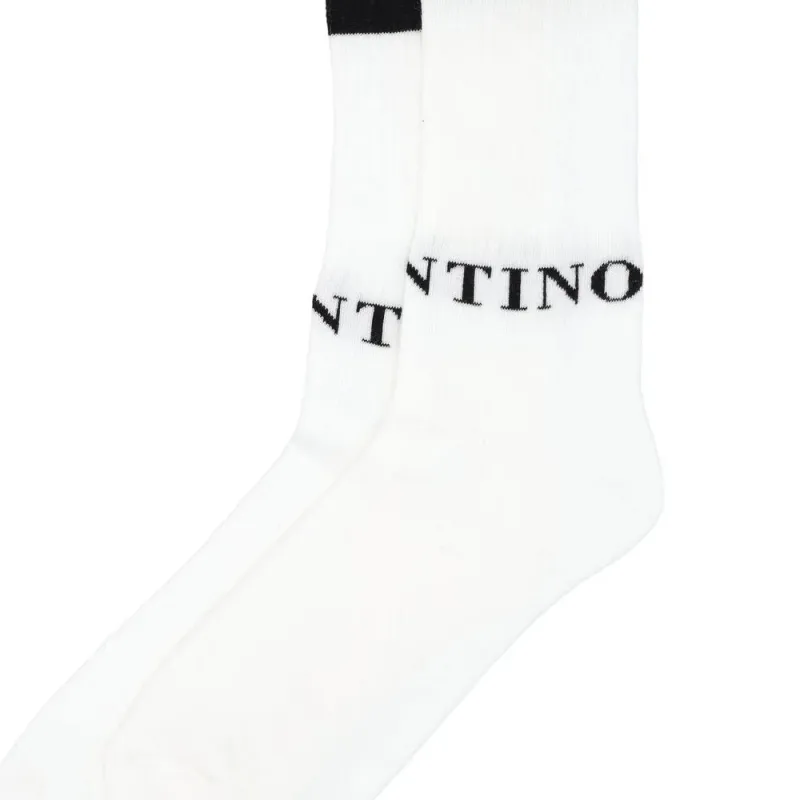 Valentino Knee High Socks Men's 1 Pack White-1