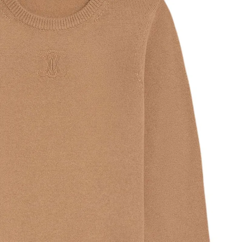 CELINE Crew Neck Sweater In Heritage Cashmere-3
