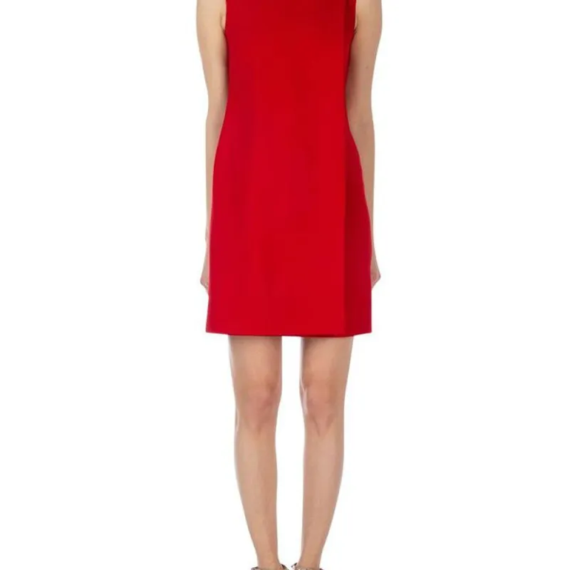 Valentino Sleeveless Dress Women's Red-4