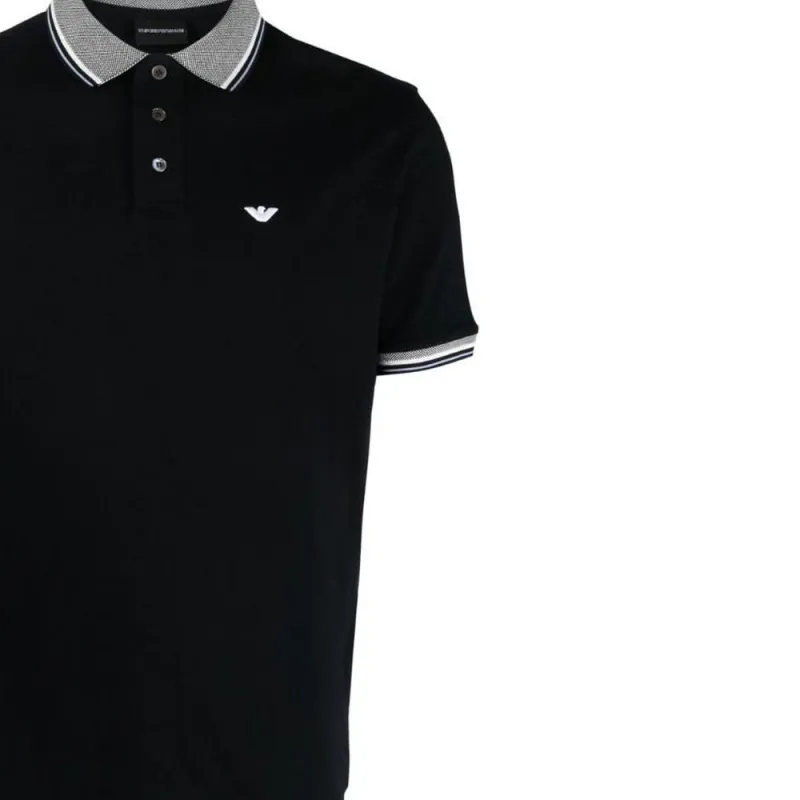 EMPORIO ARMANI SS23 Polo Shirt Men's Navy Blue-4