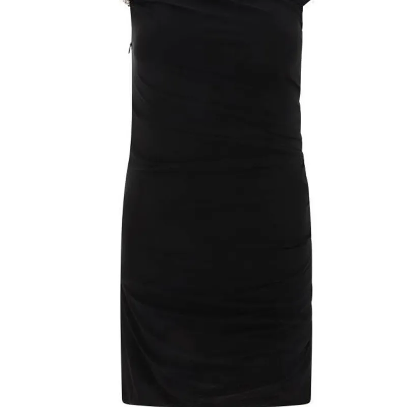 Alexander McQueen Asymmetric Knot Embellished Mini Dress-5