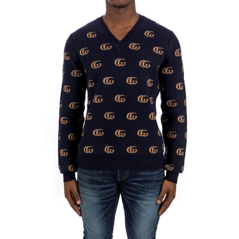 GUCCI Lnterlocking G Cashmere Jumper-2