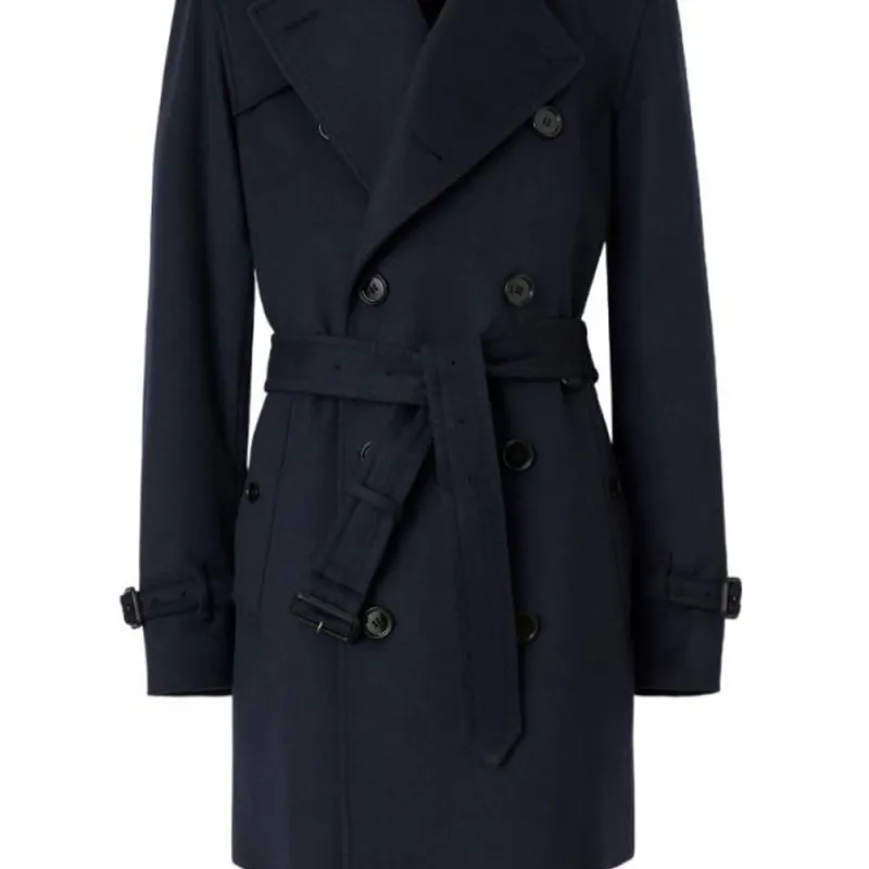 Burberry FW22 Trench Coat Men's Marine Blue-5
