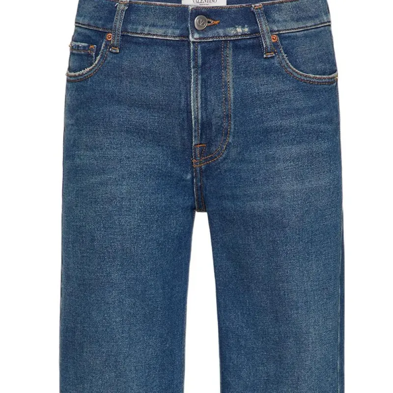 Valentino VLogo Patch Skinny Fit Jeans-4