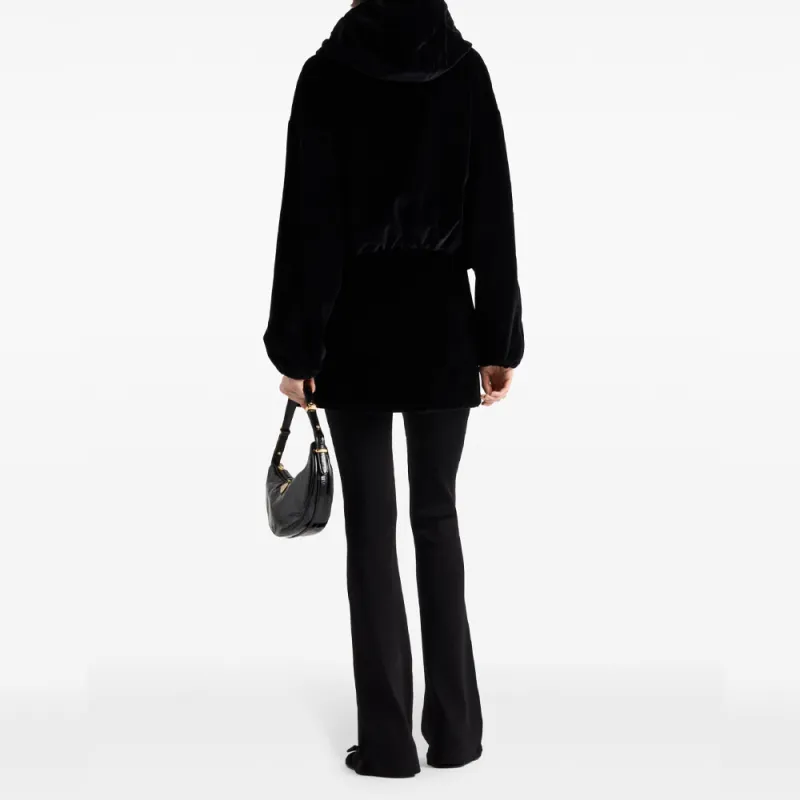 PRADA Zipped Velvet Jacket-2