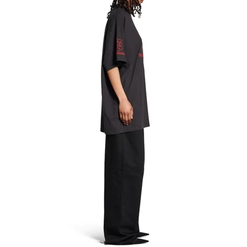 Balenciaga Lion Club Oversized T Shirt-4