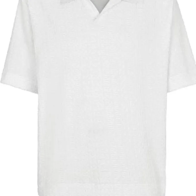 FENDI Polo Shirts Men White-4
