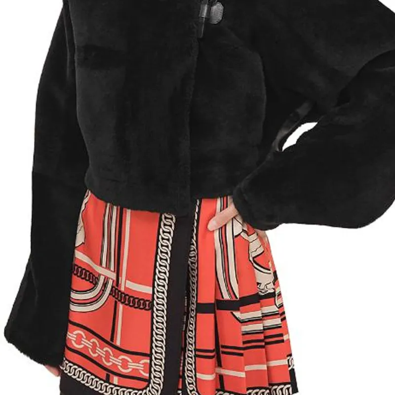 HERMES SS23 Leather Jacket Women's Black-3