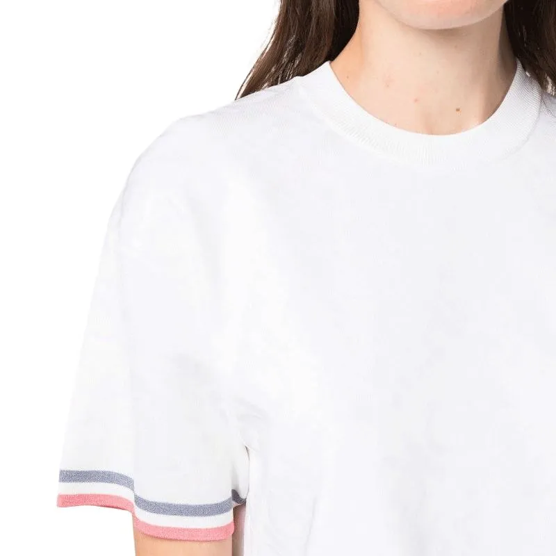 FENDI Monogram Detailed Crewneck T Shirt-7