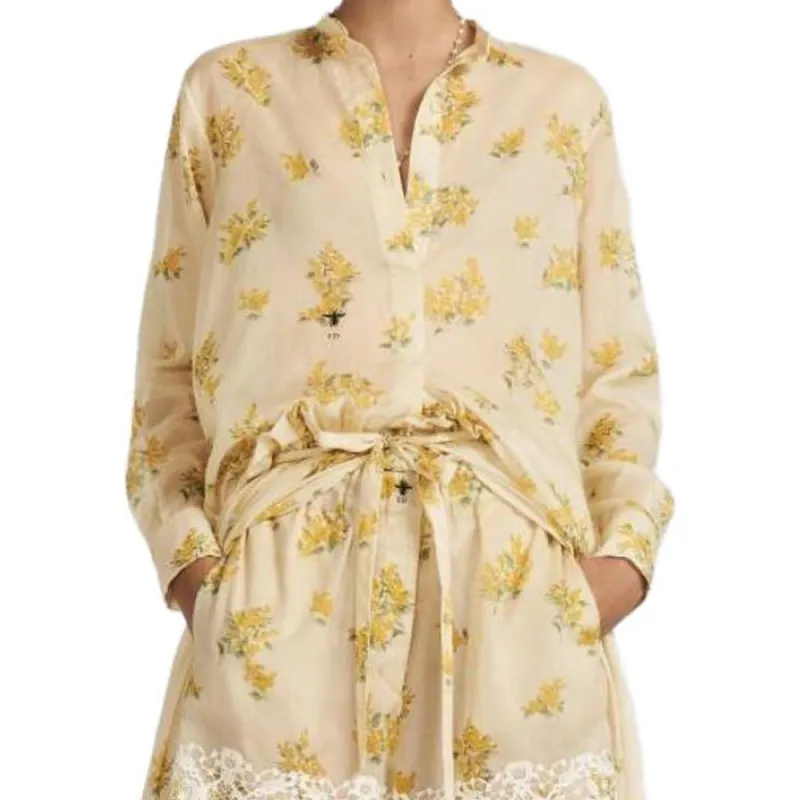 DIOR Shirts Women's Light Yellow-2