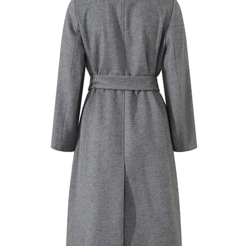 MaxMara Studio Coat Women's Light Mixed Gray-3